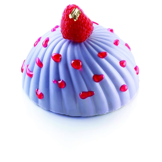 MOULE SILIKOMART PROFESSIONNEL 6 DEMI SPHERES VRILLEES